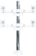 床設置用ポールアーム（4画面用）